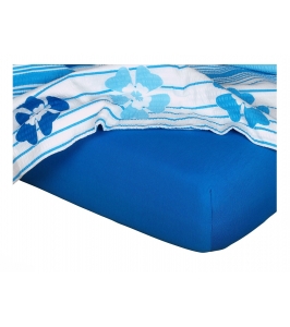 Dětské jersey prostěradlo modř královská